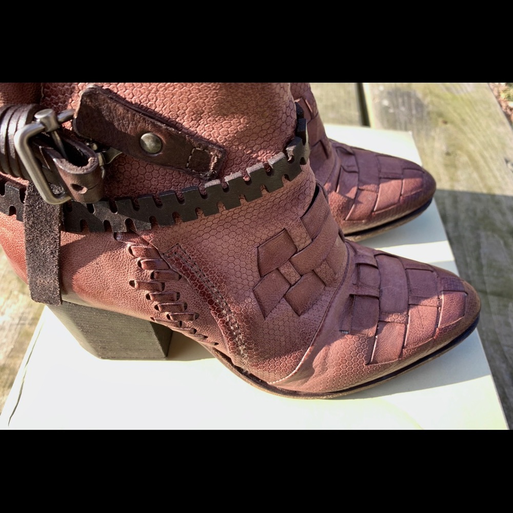 💋FREE PEOPLE AS98 BOOTIES SAINT MAUVE 38💋RARE!